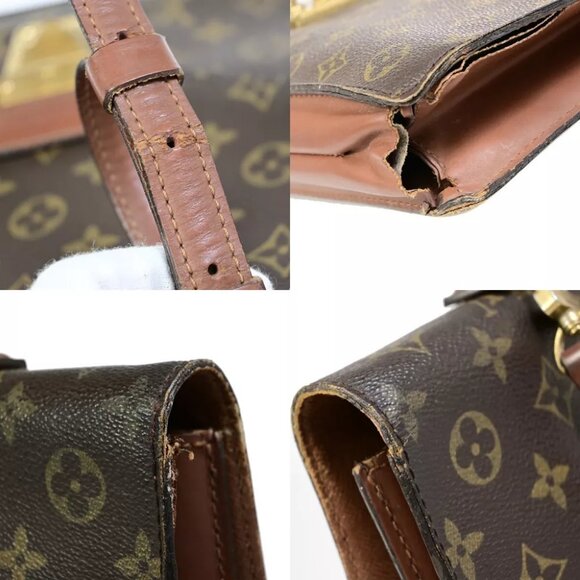 AUTHENTICITY GUARANTEED LOUIS VUITTON Porte Documents Bandouliere 2Way Hand Bag - Picture 10 of 13